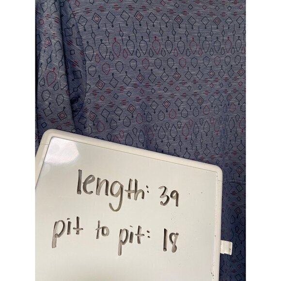 Toad & Co Women's Dark Navy/Purple Patterned‎ 3/4 Sleeve Dress Size Medium - Picture 6 of 6